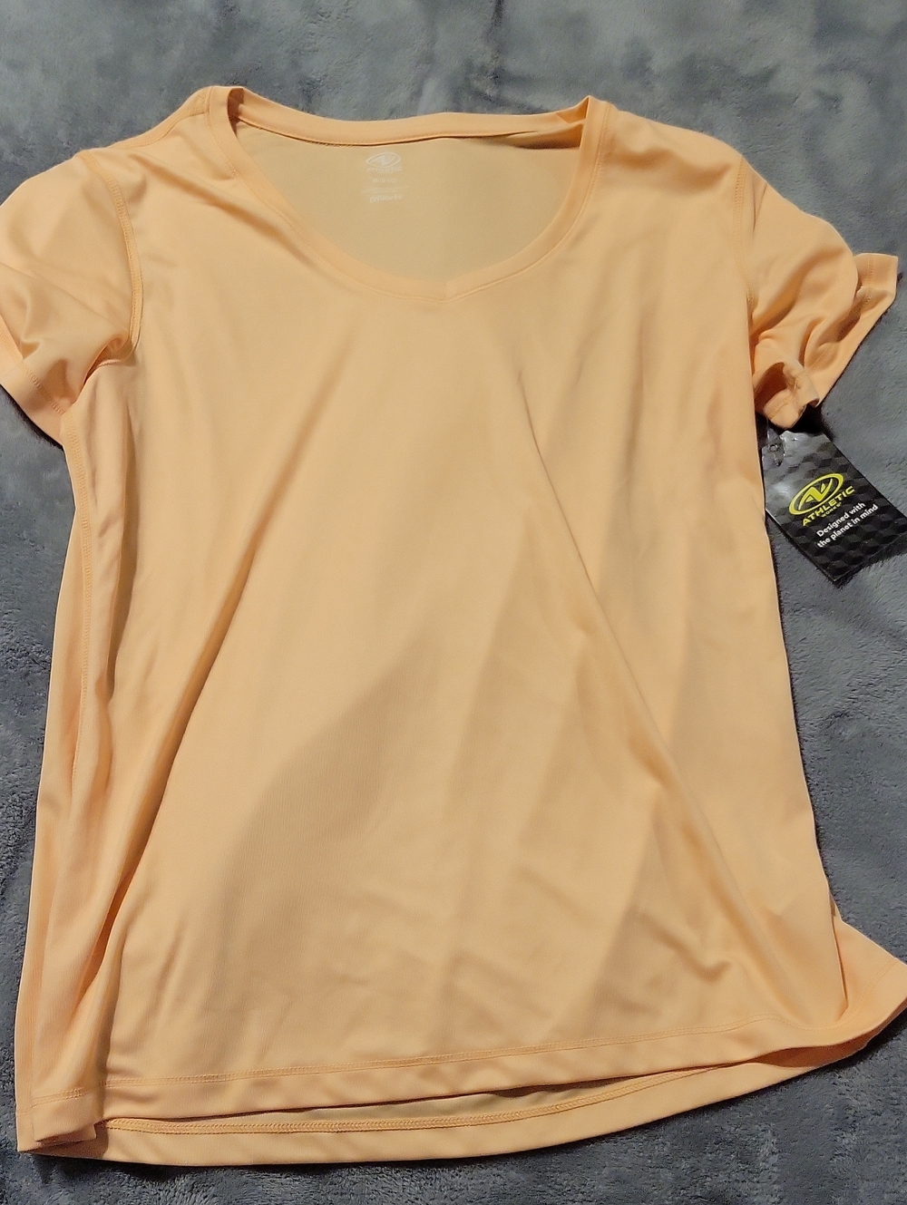 NWT Athletic Works Peach Short-Sleeve Active Tee